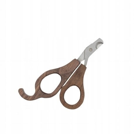 Barry King Ekskluzywne nożyczki do po pazurów, dla zwierząt, orzechowe drewno, stal, szer.7,2cm, dł. 11,7cm