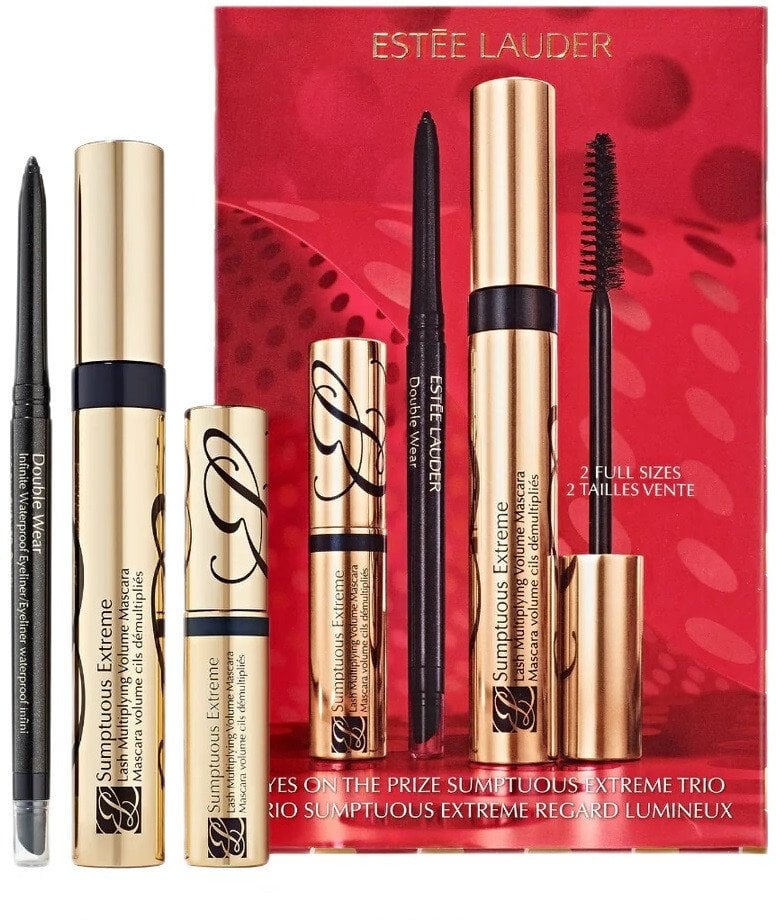 Este Lauder Eyes On The Prize Sumptuous Extreme Trio zestaw tusz do rzęs 8ml + tusz do rzęs 2.8ml + wodoodporny eyeliner 1.2g