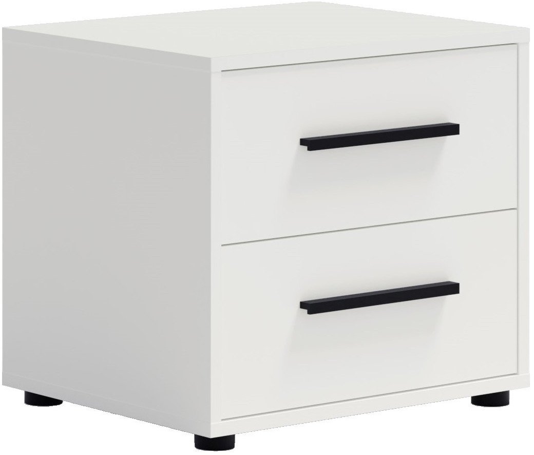 Stolik nocny Modena w kolorze białym