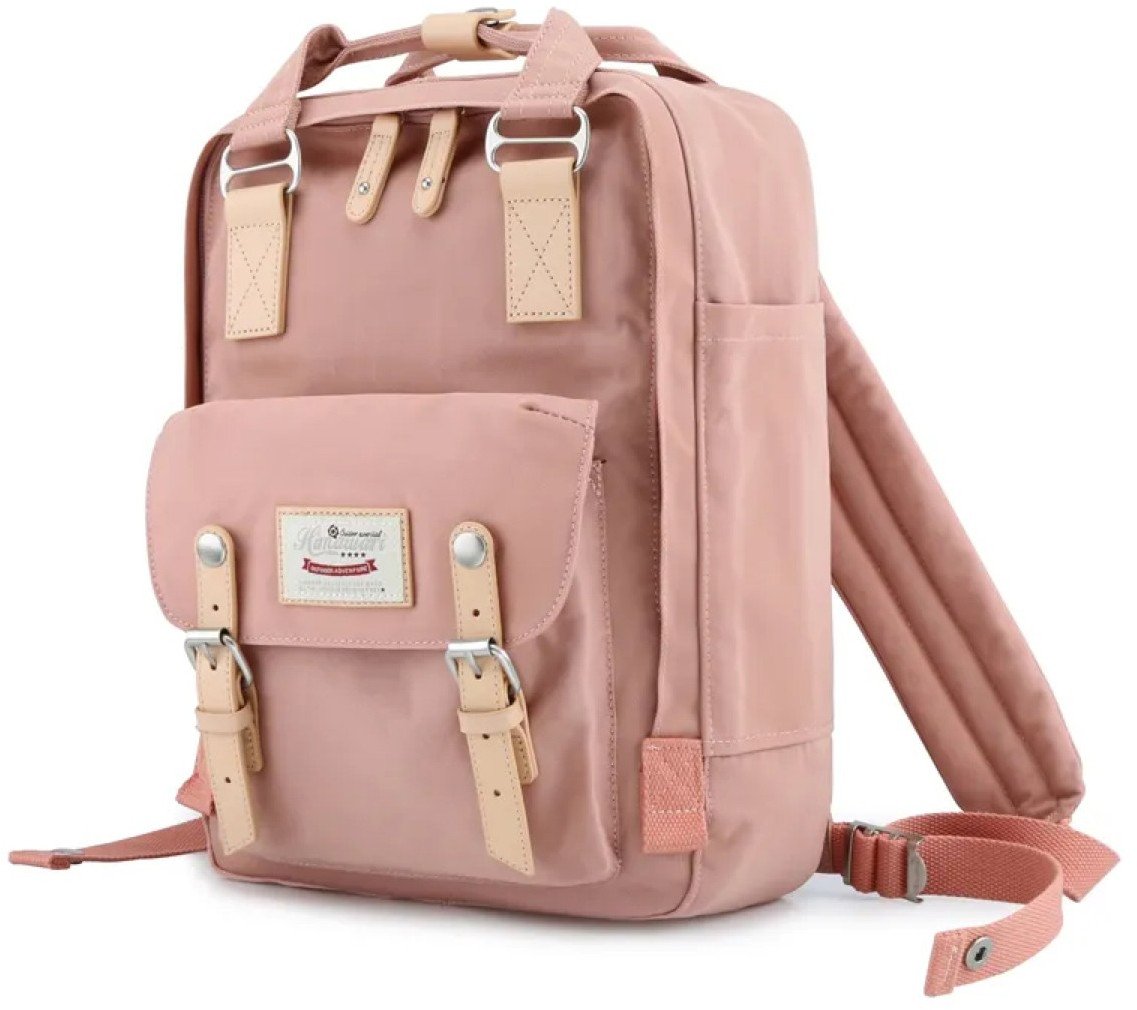 Plecak na laptopa wodoodporny Himawari 188L do 13,3 cala, różowy