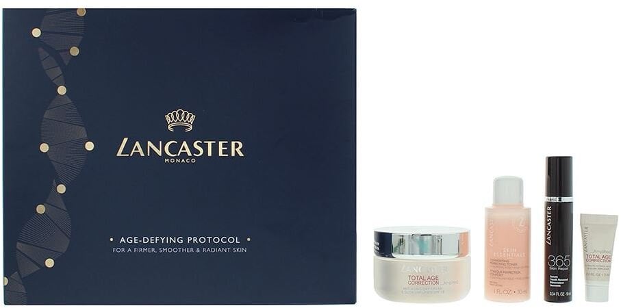 Lancaster Set Skin Essentials, Hydration, Cleansing Toner, 30 ml + Total Age Correction, Anti Aging, Day, Cream, For Face, 15 SPF, 50 ml + Total Age C
