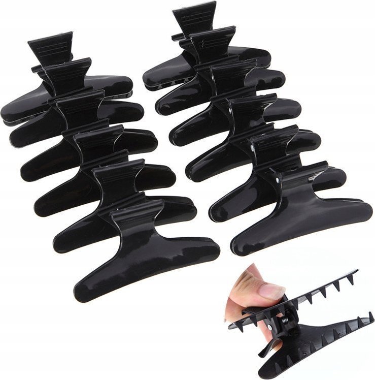 Korbi KLAMRA FRYZJERSKA ŻABKI KLAMERKI SPINKI 12szt