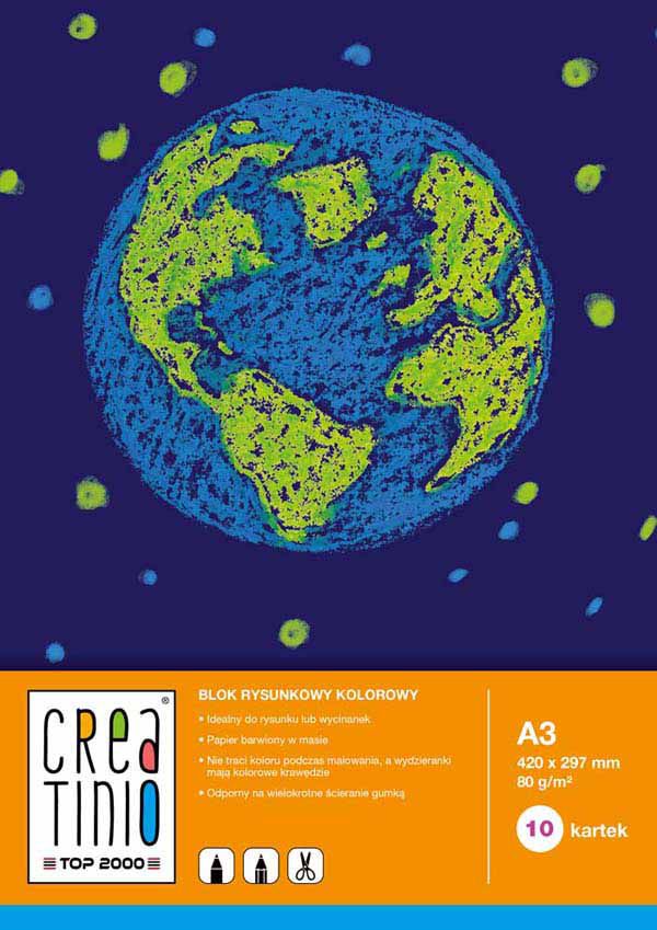 TOP-2000 Blok rysunkowy A3 10k kolorowy