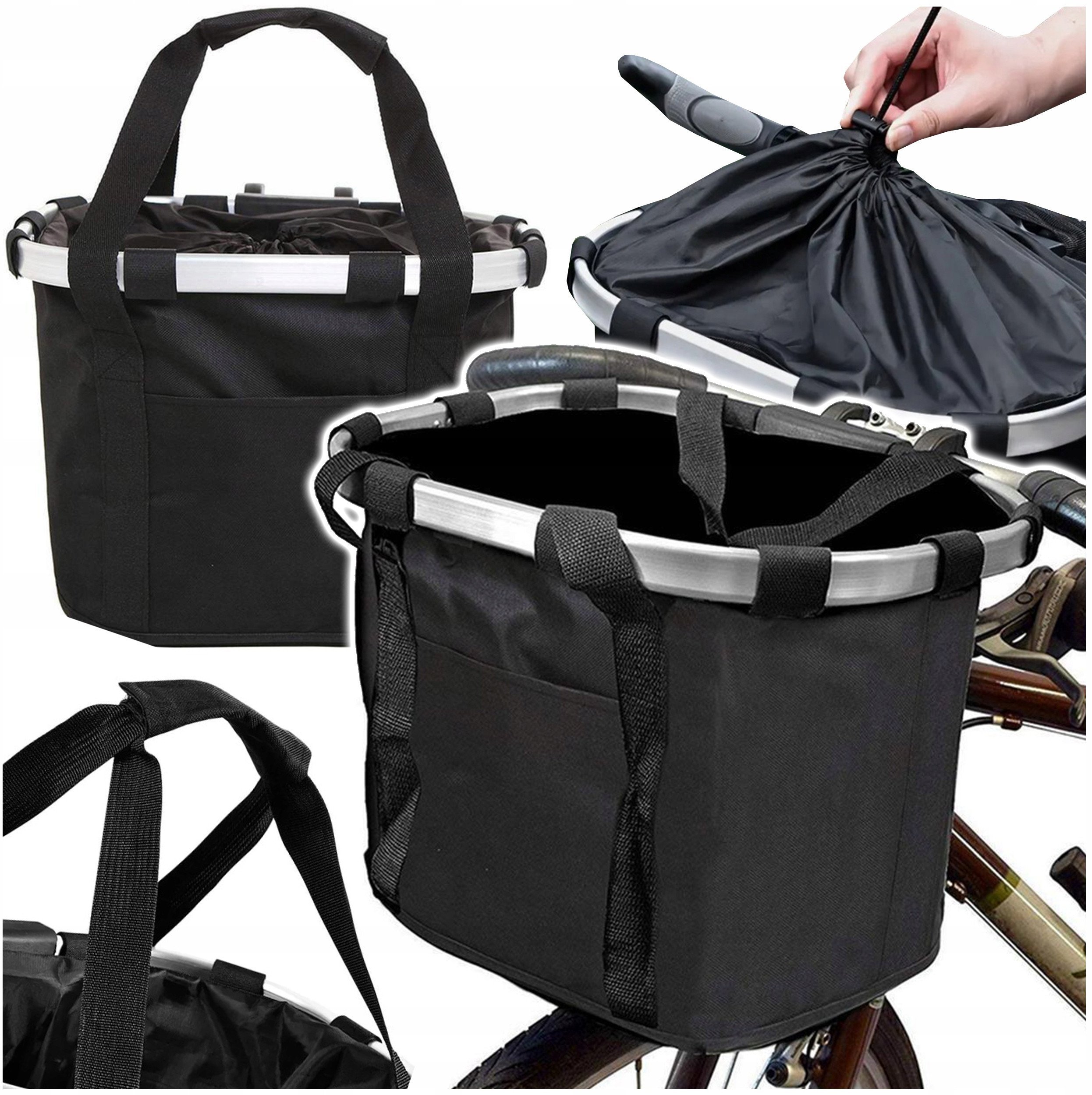 L69C KOSZYK ROWEROWY NA KIEROWNICE SKŁADANA TORBA