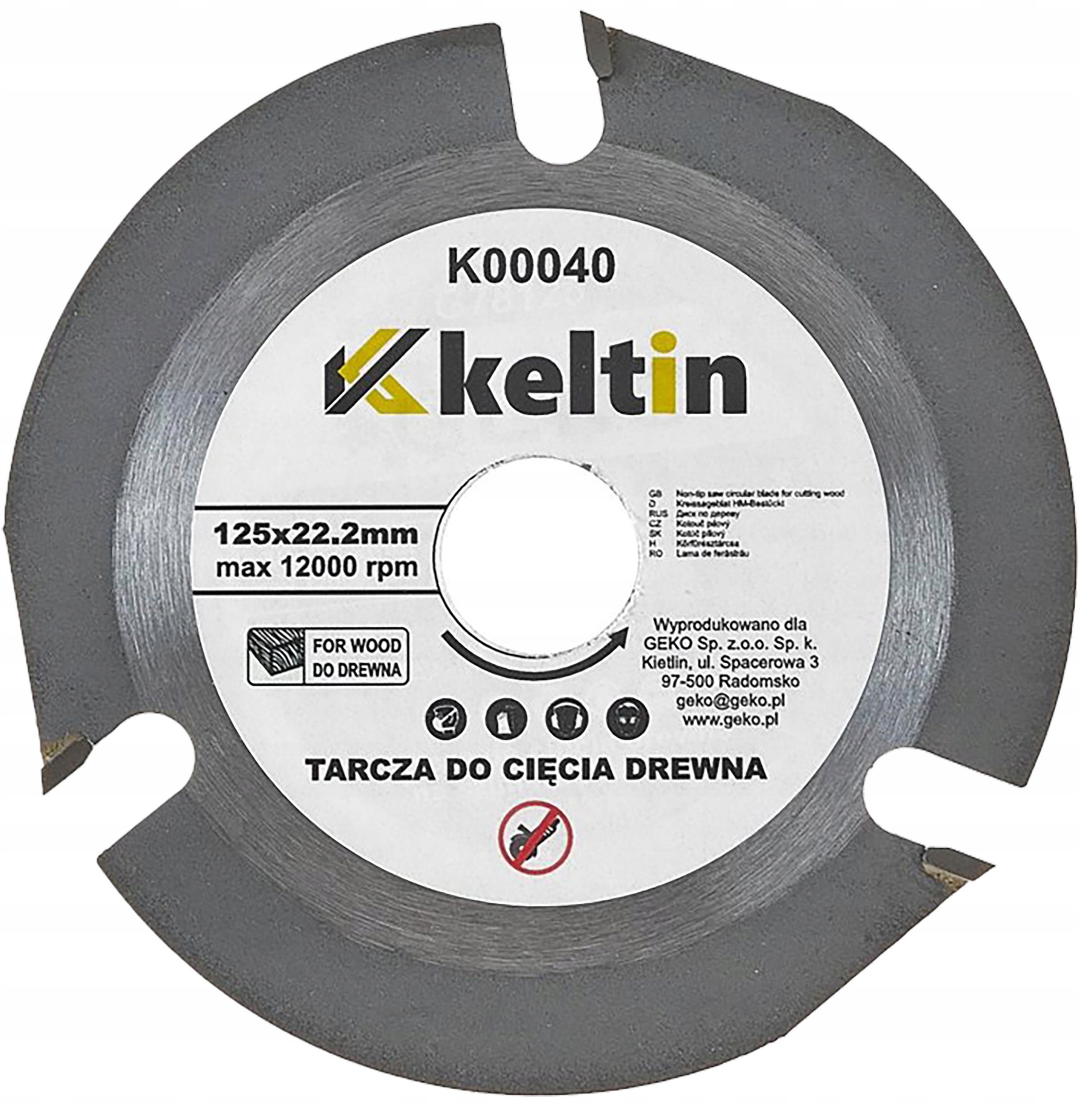 &Tarcza do cięcia drewna 125X22,23mm 3T (100/200)