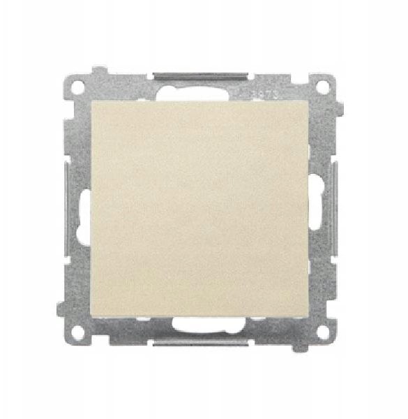 Kontakt-Simon Przycisk pojedynczy przycisk zwierny bez piktogramu (moduł) 10 AX, 250 V~, szybkozłącze mat szampański TP1.01/144