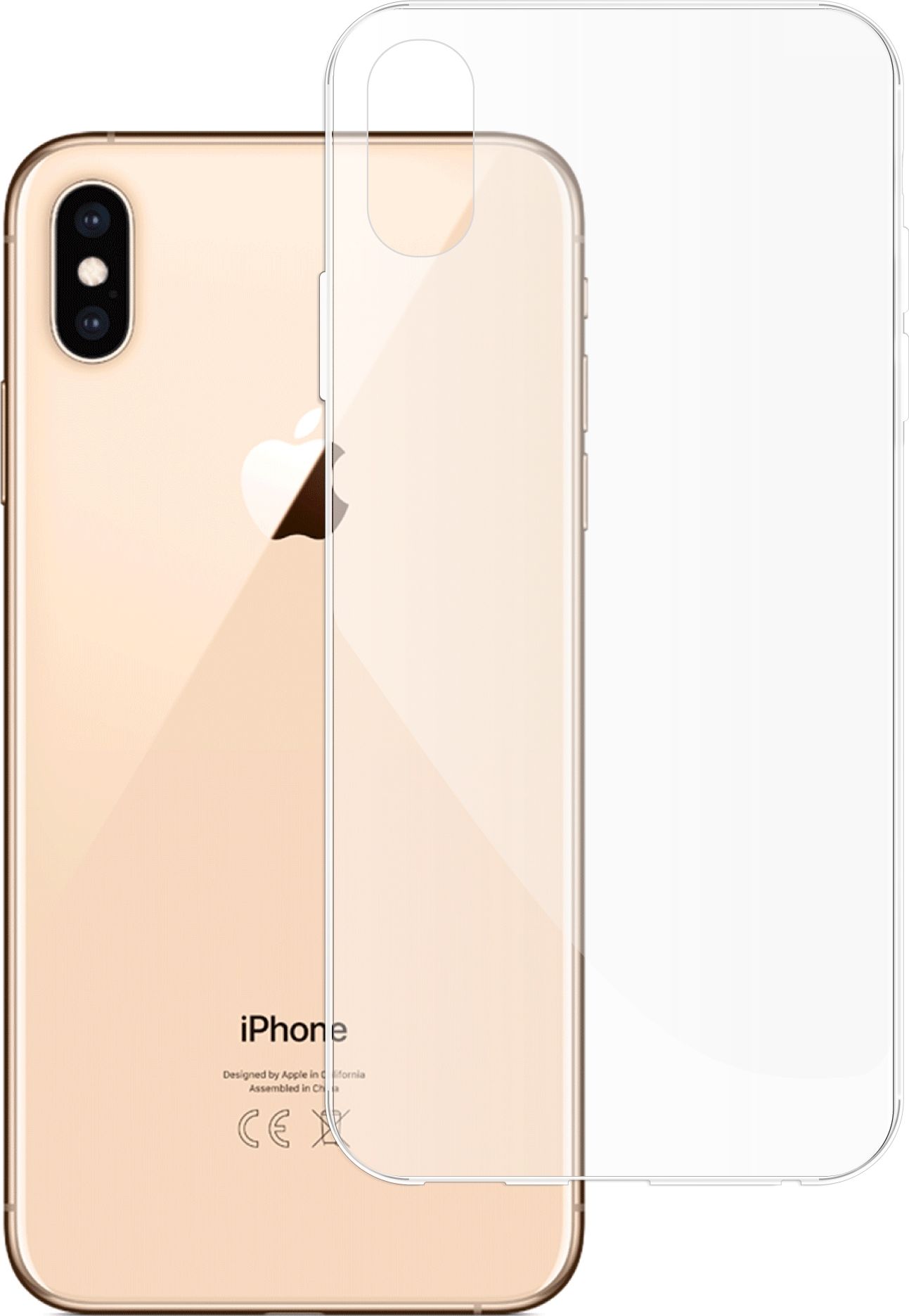 etumi Etui Do Iphone Xs Max Gumowe Slim Clear View Pokrowiec Ochronny / Futerał Obudowa / Ochrona Clear Cover Bezbarwne Slim Case0021