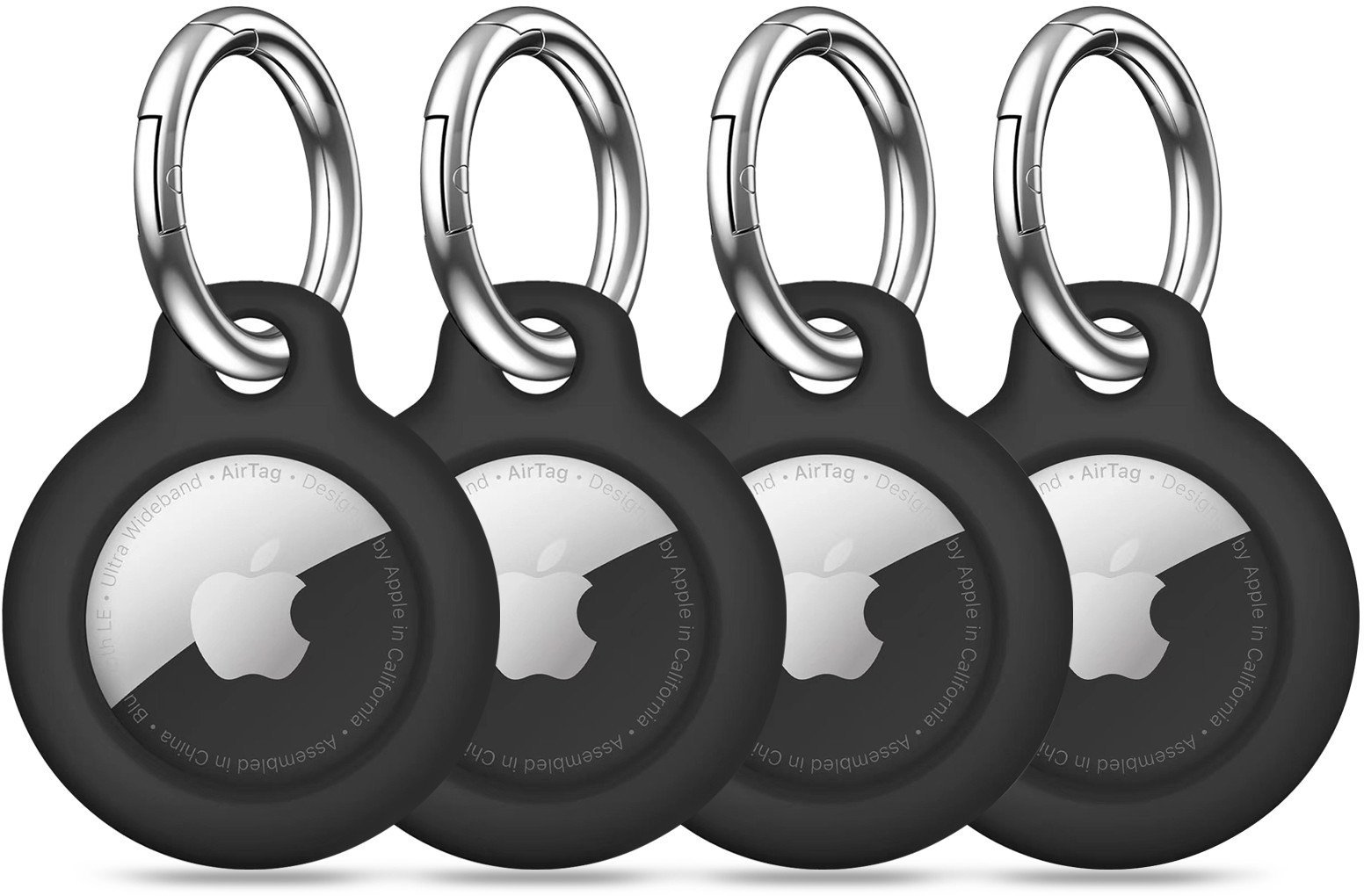 TECH-PROTECT ROUGH 4-PACK APPLE AIRTAG BLACK