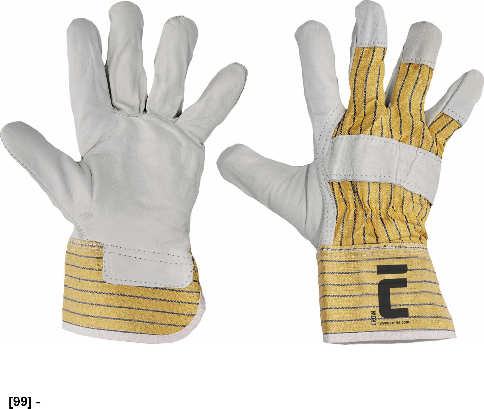 CERVA CROW - rękawice mechaniczne wzmacniane skórą 10,5