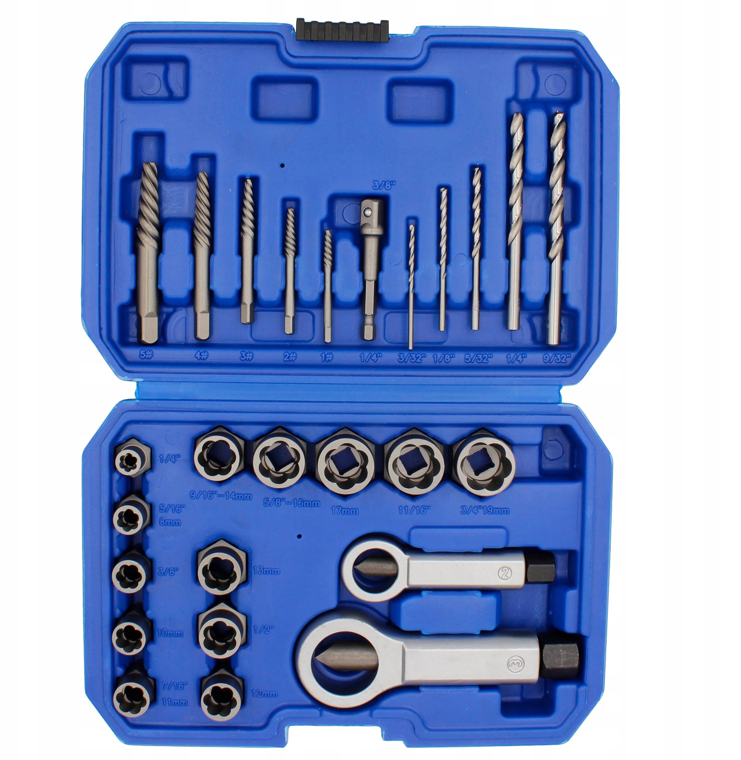 WYKRĘTAKI DO ZERWANYCH URWANYCH ŚRUB / SZPILEK I NAKRĘTEK 26 ELEMENTÓW