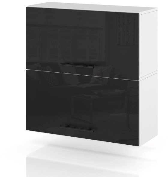 Szafka Kuchenna Wisząca Klapowa Modułowa 60cm Spremium Czarny Połysk