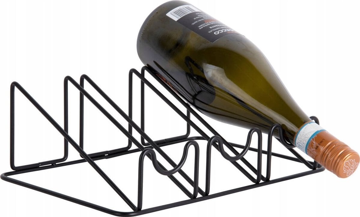 Vilde Stojak na wino WIRED, metalowy, 10 x 20 x 28 cm