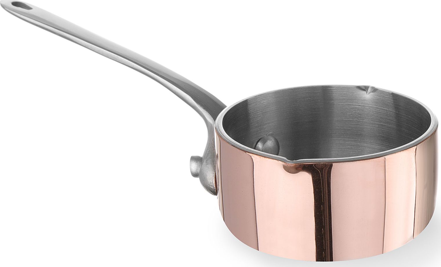 Hendi Rondel miniaturowy z dzióbkiem miedziany śr.50x(H)30mm Hendi 607015 Rondel miniaturowy z dzióbkiem miedziany śr.50x(H)30mm Hendi 607015