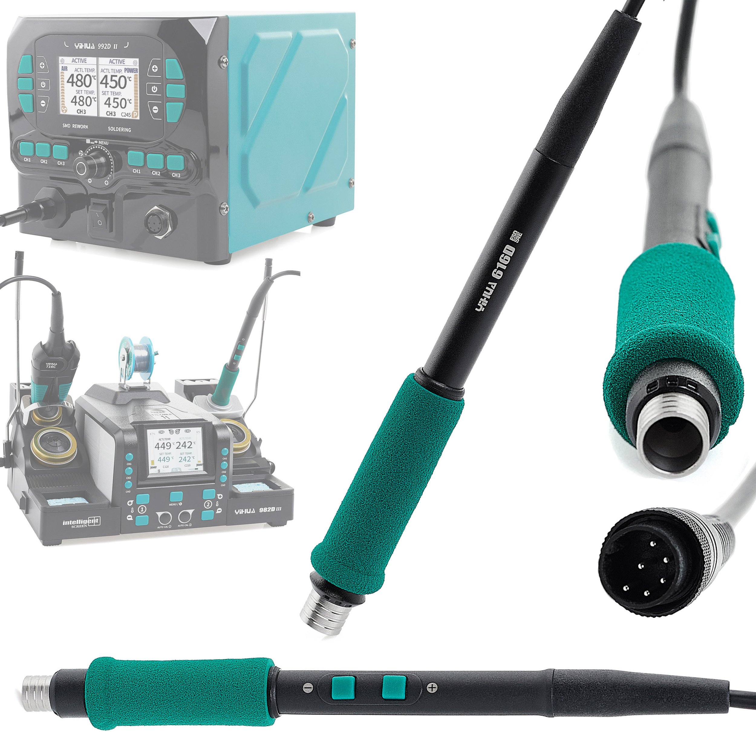 Kolba Yihua 616D Groty C245 do Stacji Lutowniczej 992D-II 982D-II 6 Pin