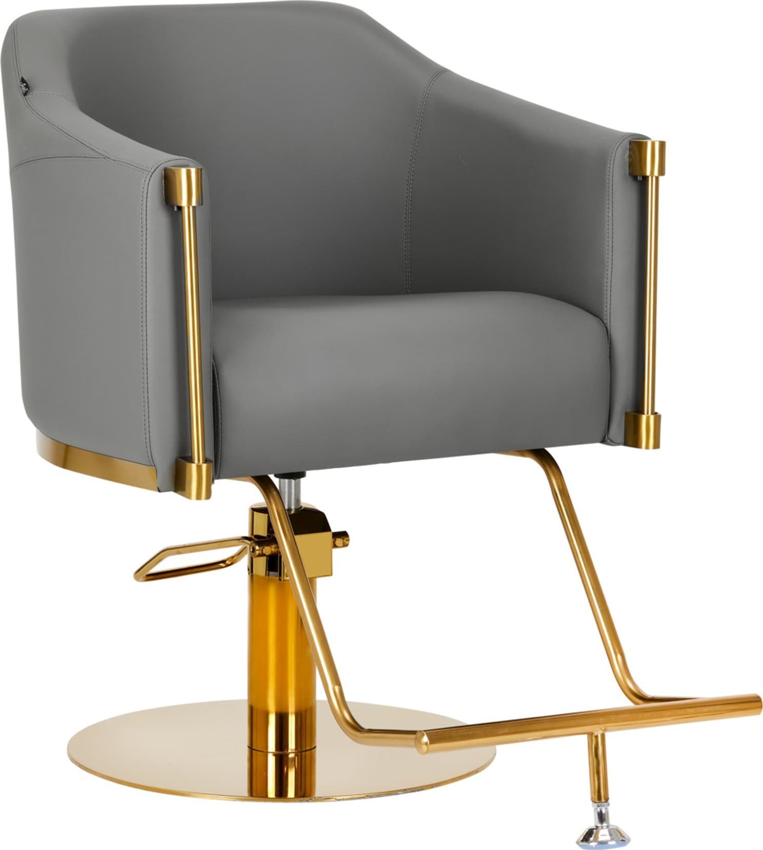 Activeshop Gabbiano Fotel fryzjerski Burgos złoto szary