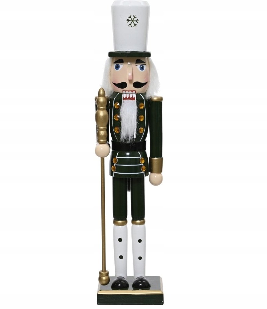 Figurka świąteczna Dziadek do orzechów drewniany 38cm 1szt