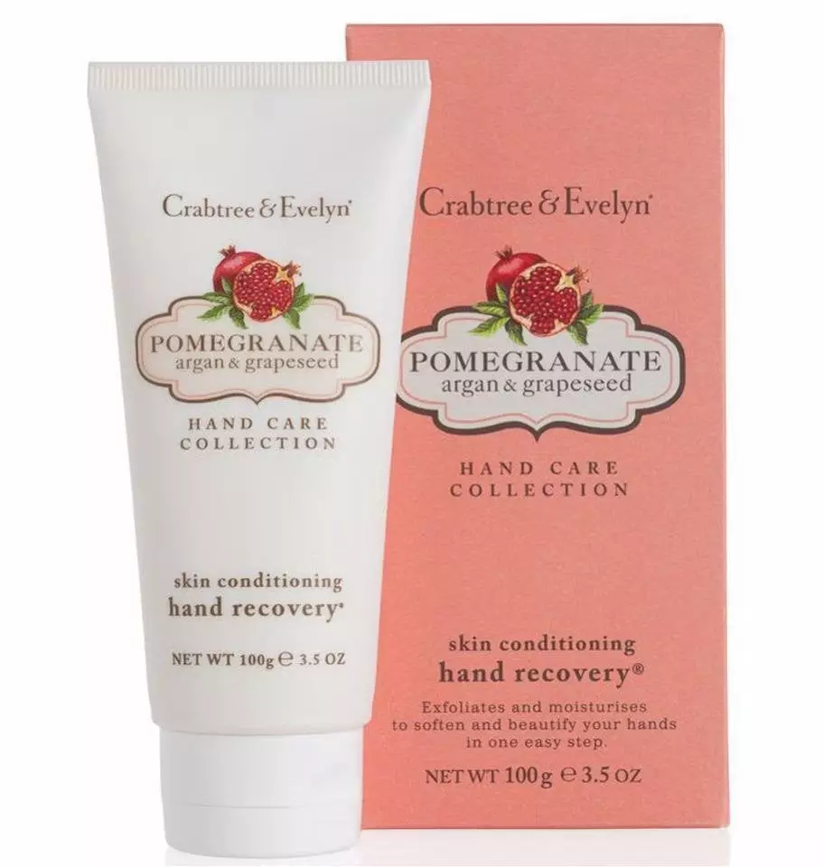 Crabtree & Evelyn, Pomegranate, Argan & Grapeseed, Conditioning, Hand Cream, 100 g Unisex