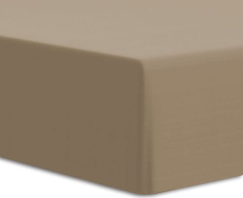 Darymex Prześcieradło jersey/elastan z gumką kolor brąz 140x200