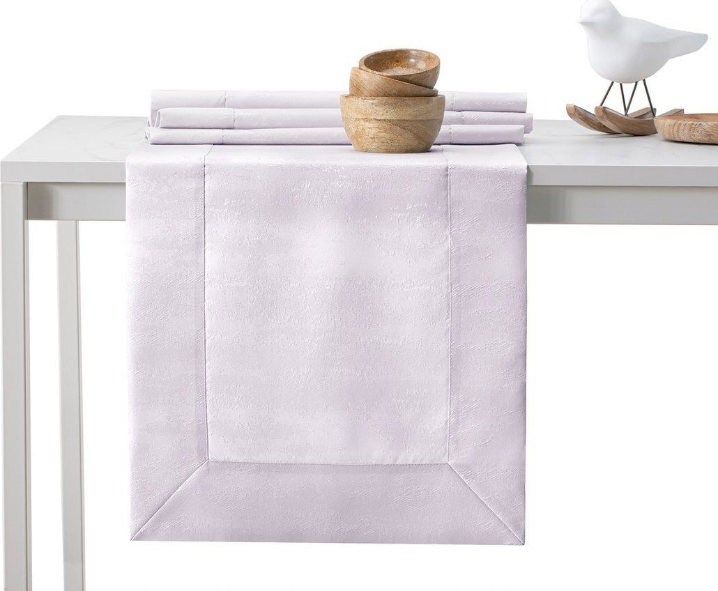 AmeliaHome AmeliaHome Bieżnik plamoodporny mankiet VESTA 30X100 liliowy