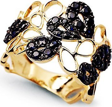 Staviori Złoty pierścionek PZC6244 - Szafir