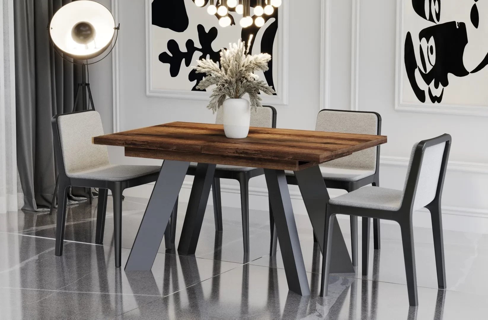 Stół rozkładany COMO 130(210)x80 dąb monastery ENDO