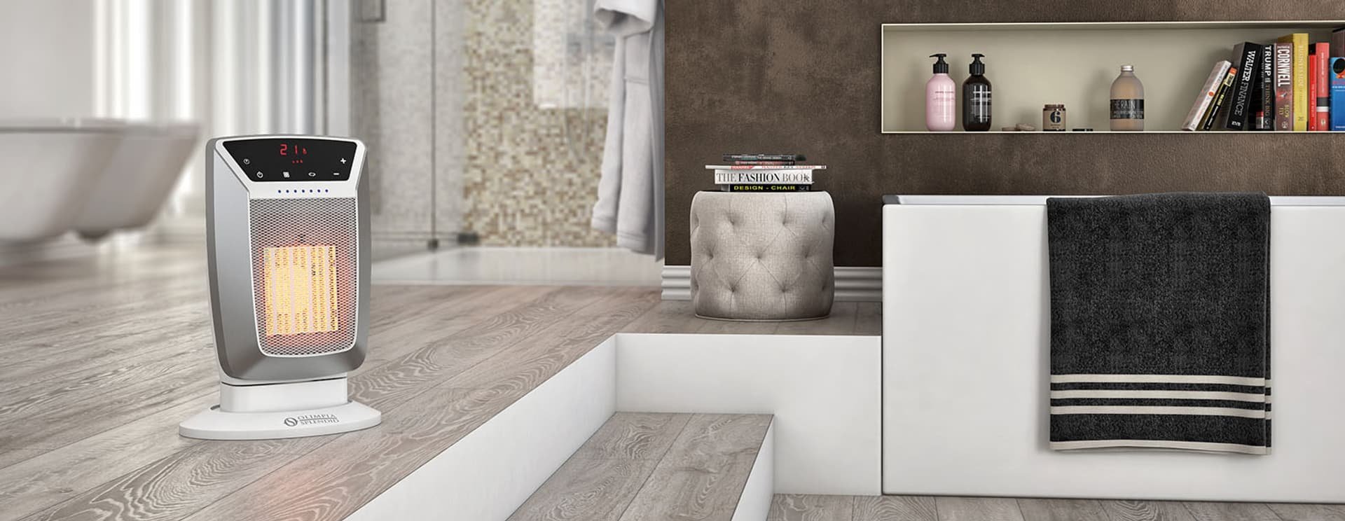 Grzejnik Olimpia Splendid Keramikinis Olimpia Splendid oro šildytuvas CALDOSTILE D