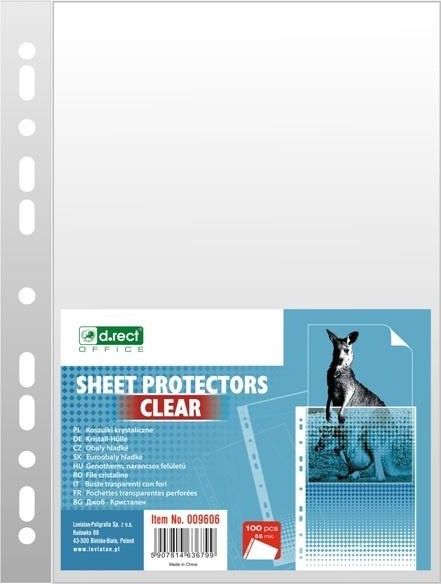 D.Rect Koszulka A4 krystaliczna 55MIC 100szt (325485)