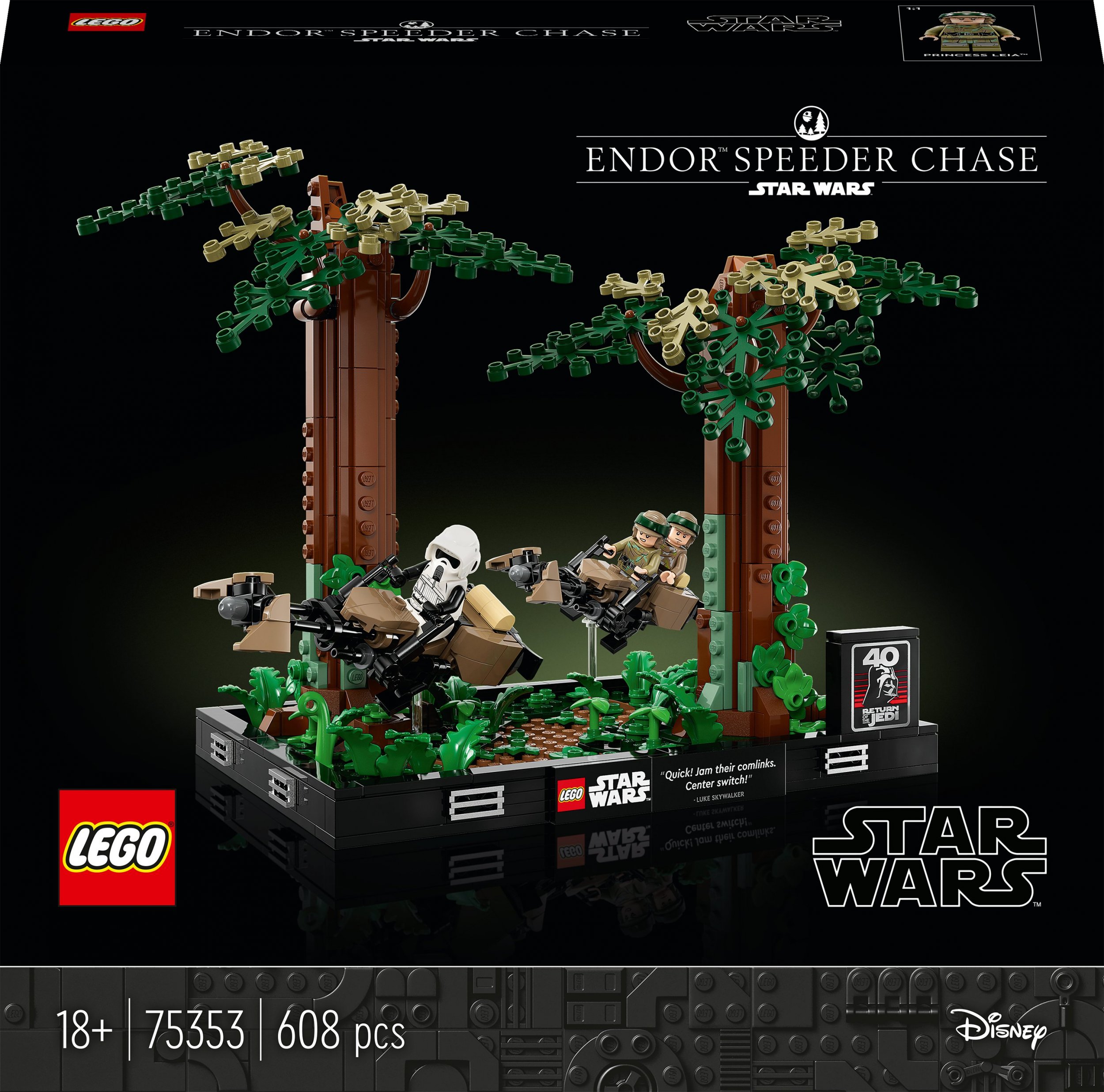 LEGO Star Wars Diorama: Pościg na ścigaczu przez Endor (75353)