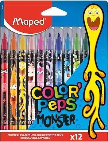 Maped Flamastry Colorpeps Monster 12 kolorów
