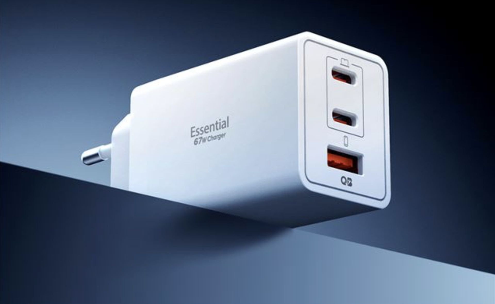 Spigen Essential 67W Wall Charger EE673EU, white