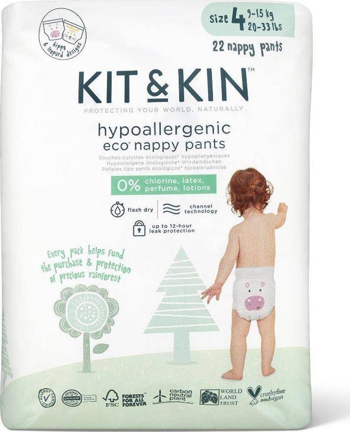 Kit and Kin Pieluchomajtki Nappy Pants 4, 9-15 kg, 22 szt.