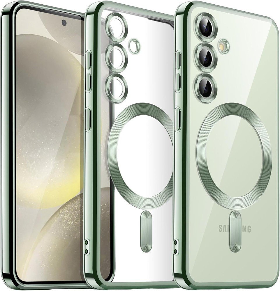 Etui Supero do Samsung Galaxy A36 5G Magsafe, przezroczysto-zielone