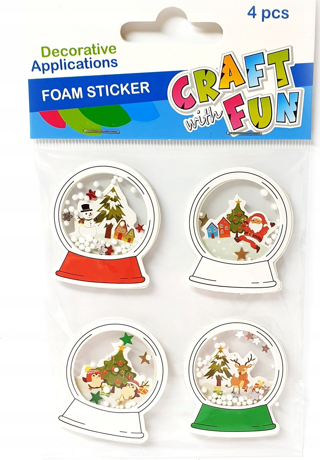 Craft with Fun OZDOBA BN EVA KULA SPRZYL 4SZT CF 12/144