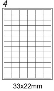 Emerson Etykieta samoprzylepna 33x22 (eta4033x022w)
