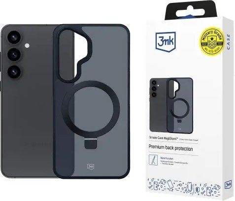 3mk Smoke Case Mag&Stand pro Samsung Galaxy S25