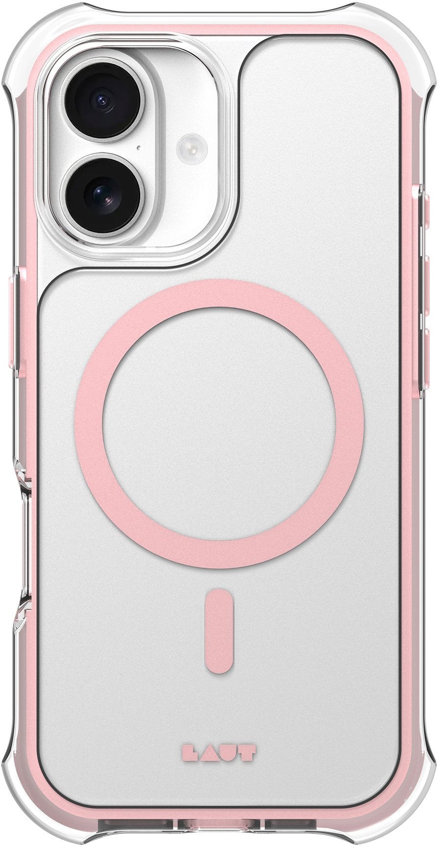 LAUT AERO PROTECT pokrowiec na telefon komórkowy 16 cm (6.3") Różowy, Przezroczysty