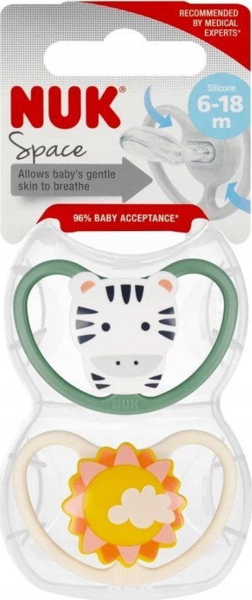 NUK NUK SMOCZEK USP 2EL 6-18 SPACE ZEBRA10736931 1/6