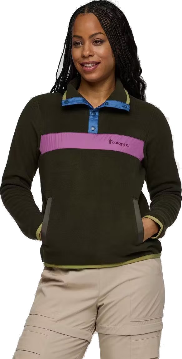 W'S Teca Fleece Pullover, Deep Dark Woods, L