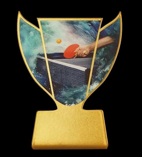 Victoria Sport Trofeum metalowe - Tenis stołowy