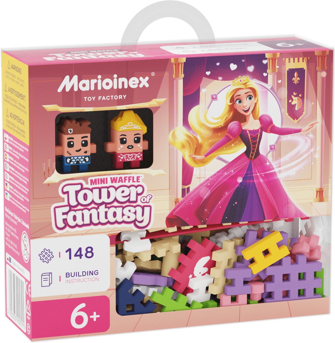 Marioinex Klocki Waffle Mini - Księżniczka: Wieża Fantazji
