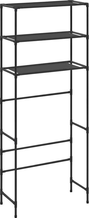 Elior Czarny regał z 3 półkami nad pralkę - Dexo 3X