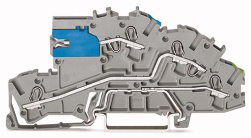 Wago Złączka TopJobs 2-piętrowa z łącznikiem suwakowym NT/L.PE 42,3x96mm szara (2003-7641)