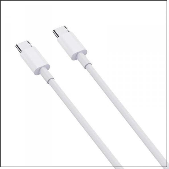 Kabel USB V-TAC USB-C - USB-C 1 m Biały (SKU 6681)