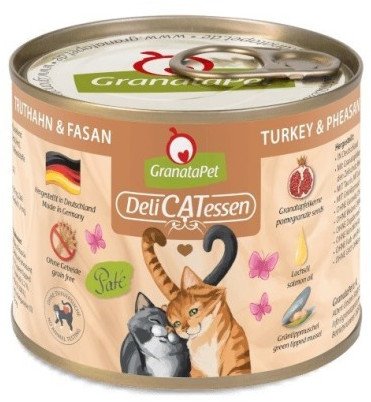 GranataPet DeliCatessen indyk i bażant karma mokra dla kota 200g