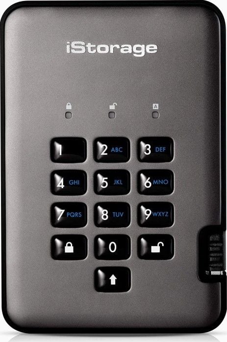 Dysk zewnętrzny SSD iStorage diskAshur Pro 2 2TB Czarny (IS-DAP2-256-2000-C-G)