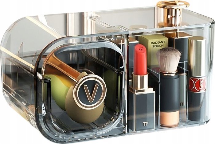 SZKATUŁKA ORGANIZER NA KOSMETYKI POJEMNIK TRANSPARENTNA F23