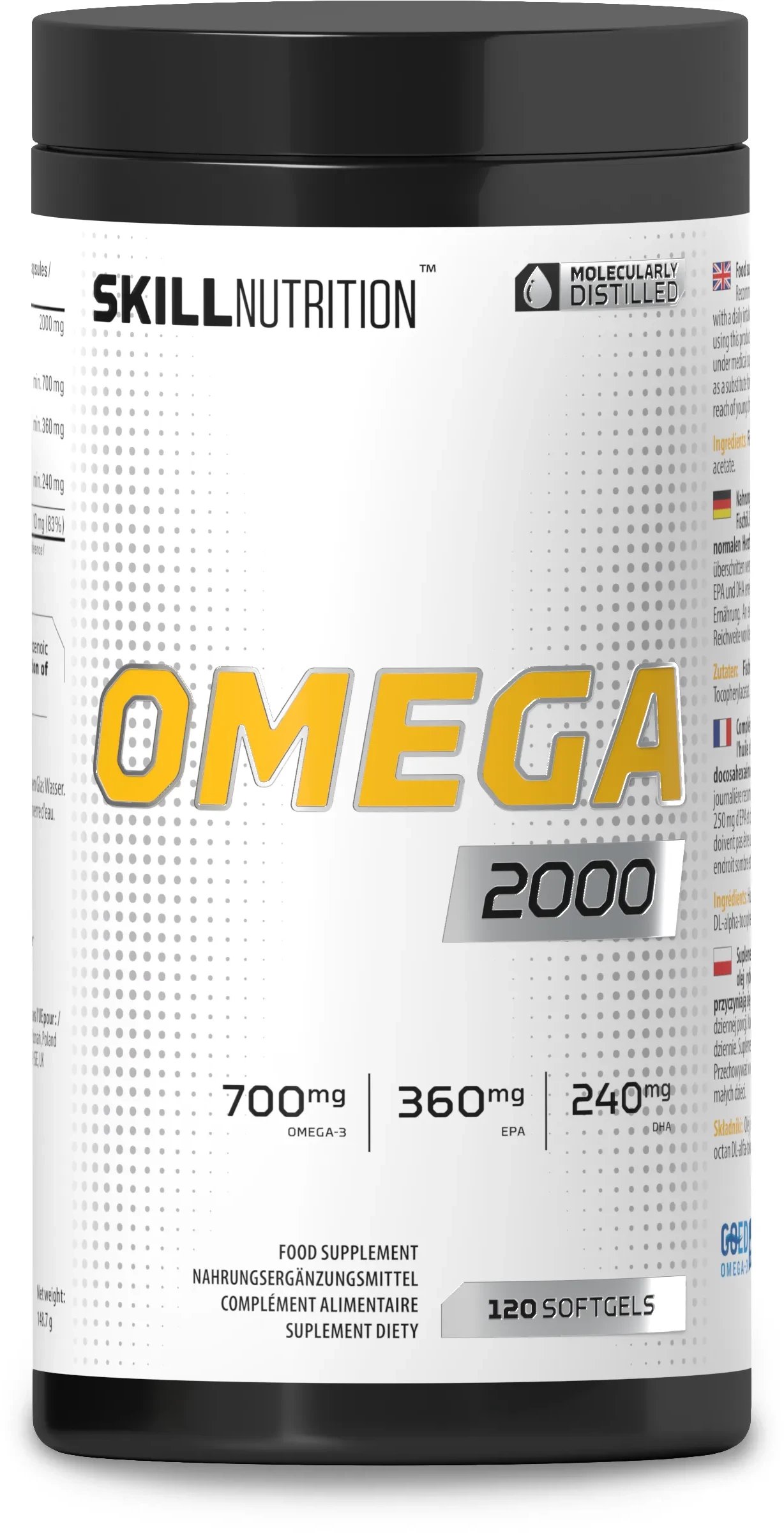 Skill Nutrition - Omega 2000, 120 kapsułek miękkich