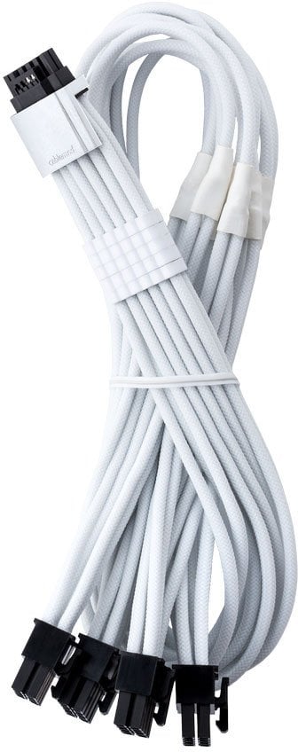 CableMod C-Series Pro ModMesh 12V-2x6-Kabel, Sleeved, 16-Pin zu 4x 8-Pin, für Corsair Type 4 und 3 PSUs - weiß, 60cm