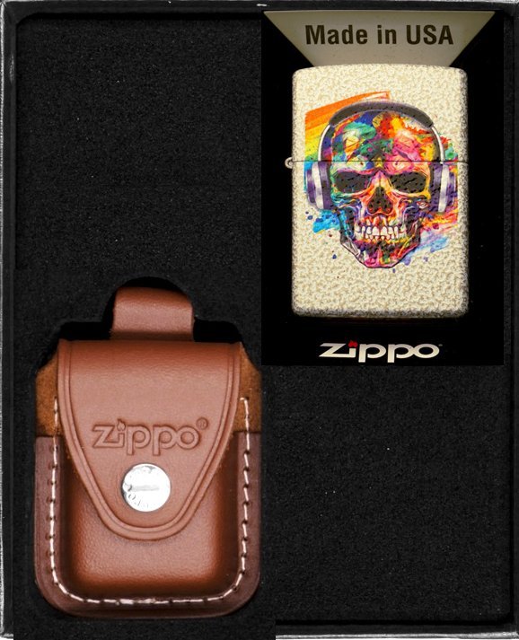 Zestaw ZIPPO Zapalniczka SKULL HEADPHONES Prezentowy No2