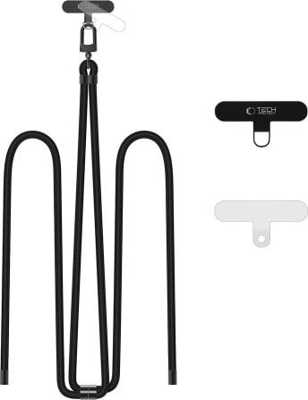 Tech-Protect TECH-PROTECT C7S ROPE CROSSBODY STRAP BLACK/BLACK